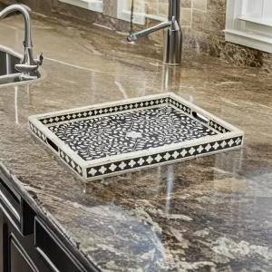 Bone Inlay Rectangular Tray