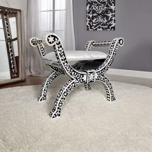 Bone Inlay Seating Stool