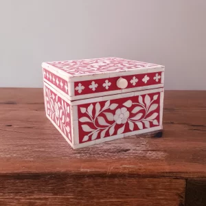 Bone Inlay Floral Small Box