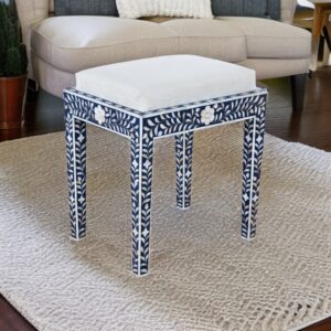 Mother of Pearl Blue Stool