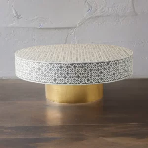 Mother of Pearl Round Coffee Table