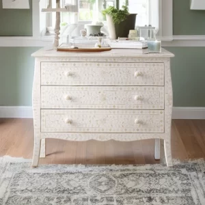 Bone Inlay 3 Drawer Dresser