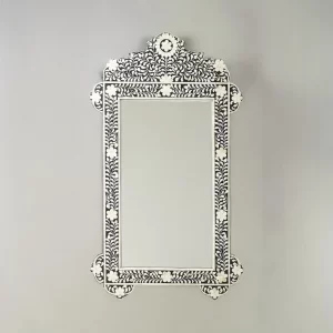 Bone Inlay Handcrafted Mirror Frame
