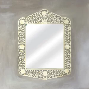 Bone Inlay Indian Traditional Mirror