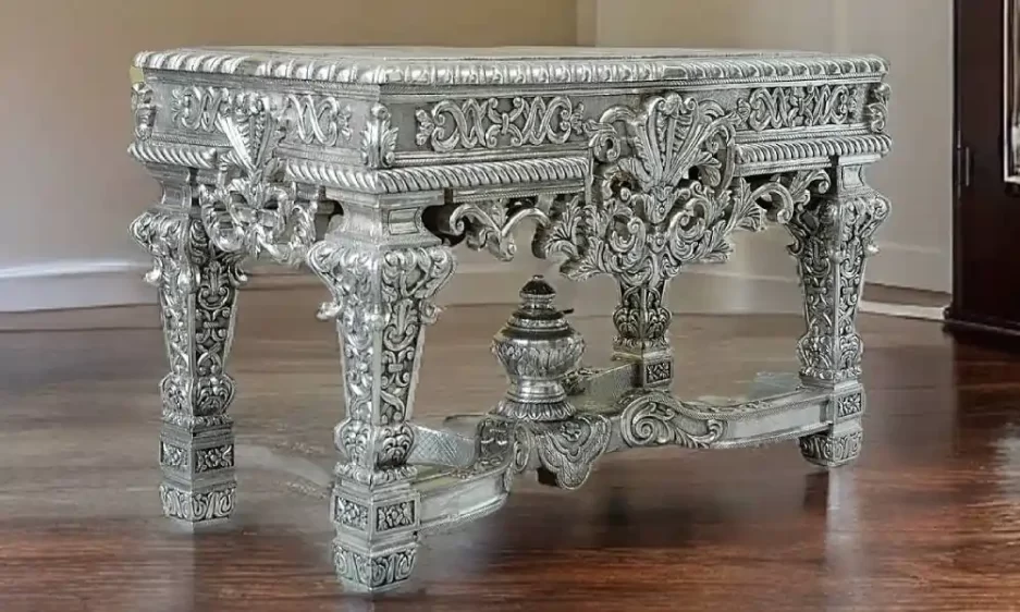 999 pure silver console table