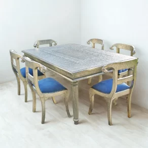 German SIlver Dining Table