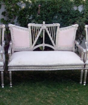 Indian Silver Sofa Set