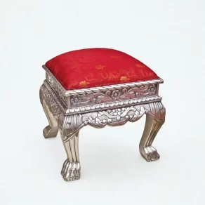 Indian Silver Stool Chair