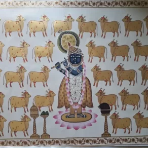 Pichwai Cow Painting