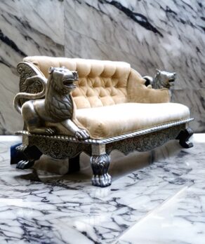 Silver Carved Sofas