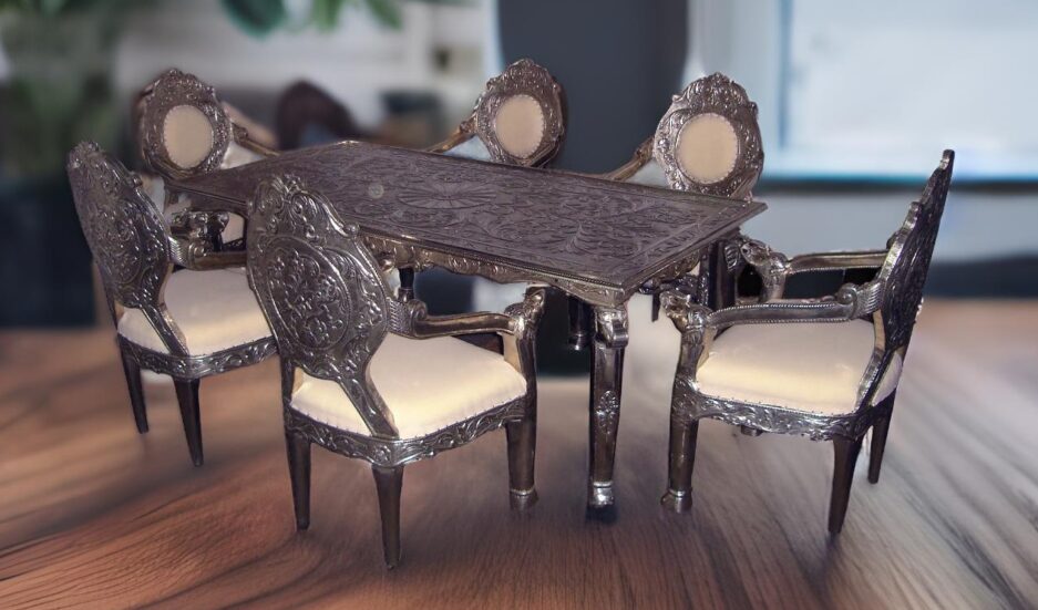 Silver Dining Table