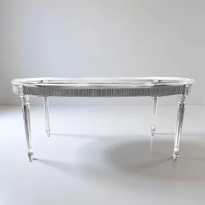 Silver Dining Table Set