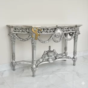Silver Entryway Table