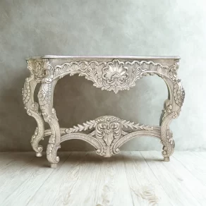 Silver Fitted Console Table