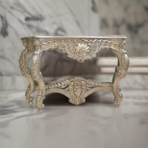 Silver Fitted Console Table