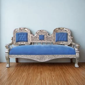 Silver Victorian Sofa