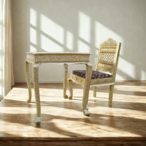 Brass Embossed Dining Table