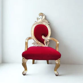 Brass Fitted Room Chair