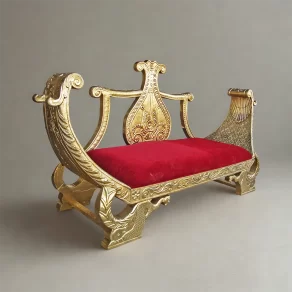 Brass Regency Style Sofa