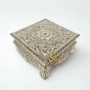Handcrafted Silver Chowki