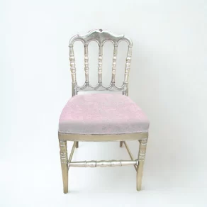 Silver Fitted Dining Chair