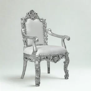 Silver Living Room Chair