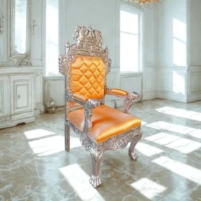 Silver Maharaja Throne