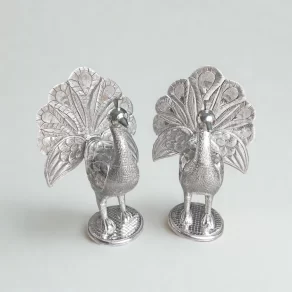 Silver Peacock Gift Article
