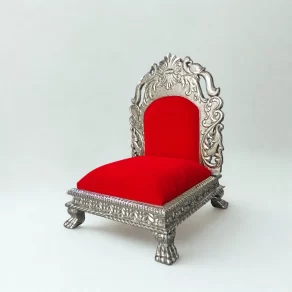 Silver Pooja Chair
