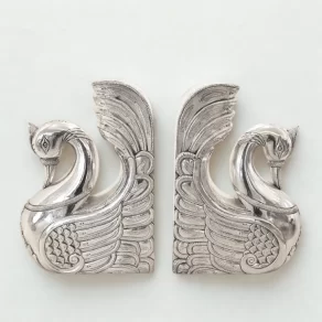 Silver Swan Bookends