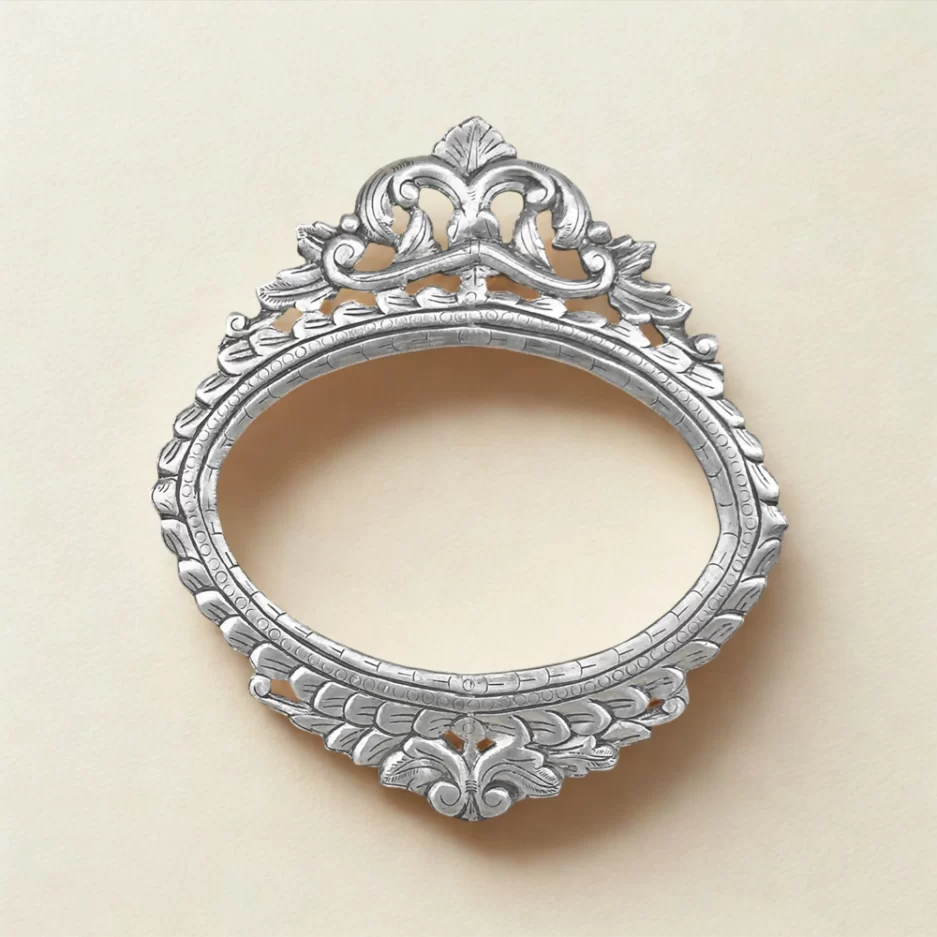 Handcrafted Indian Silver Photo Frame | Teakwood & Pure Silver