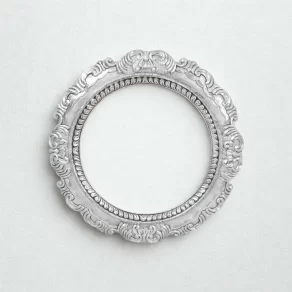 Round Silver Mirror Frame