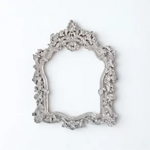 Silver Hand Carved Mirror