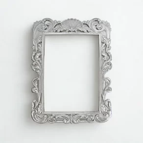 Silver Ornate Mirror