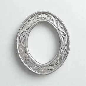 Silver Oval Photo Frame