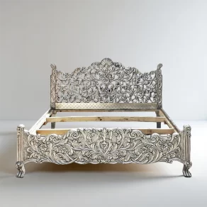 Silver Antique Bed