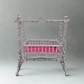 Silver Antique Cradle