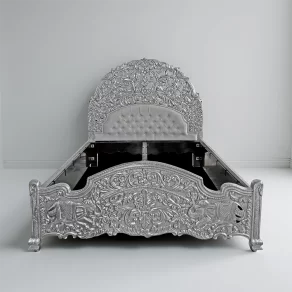 Silver Handicraft Bed