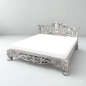 Silver Luxury Bed