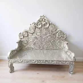Silver Hand Carved Singhasan