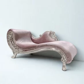 Silver Chaise Lounge
