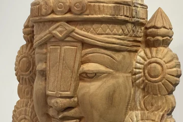 Teak wood balaji face